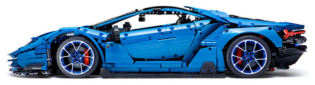 Klocki konstrukcyjne CaDA Master Duże Auto Sportowe 59 cm Super Car Niebieski Samochód 3842 elementów