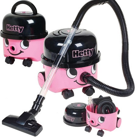Hetty Zabawkowy odkurzacz z funkcją ssania Wiaderko i mop zabawkowy dla dzieci różowe urządzenie