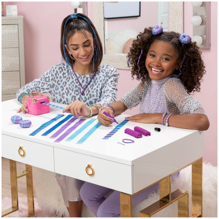 Zestaw kreatywny ozdoby do włosów doczepy pasemka Cool Maker Hollywood Hair Party Pop