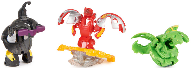 Zestaw Bakugan Starter Pack Gra strategiczna zestaw startowy 3 figurki Special Attack Dragonoid