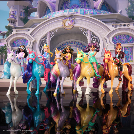 Unicorn Academy Zestaw Figurki Ava & Plant Magic Leaf dziewczyna i jednorożec brama + akcesoria