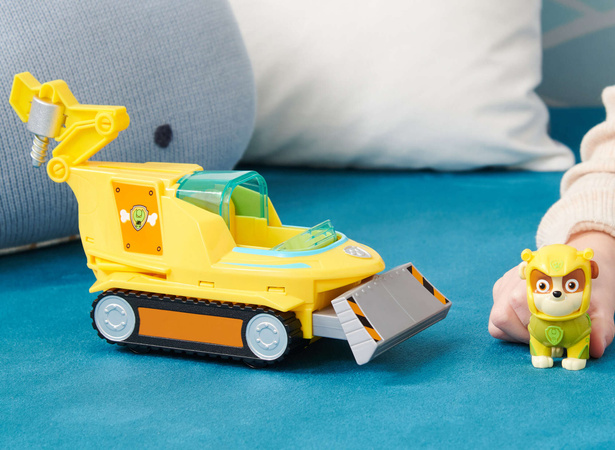 Psi Patrol Aqua Pups Rubble Pojazd podwodny Hammerhead + Rocky i ryba Piła Sawfish figurki