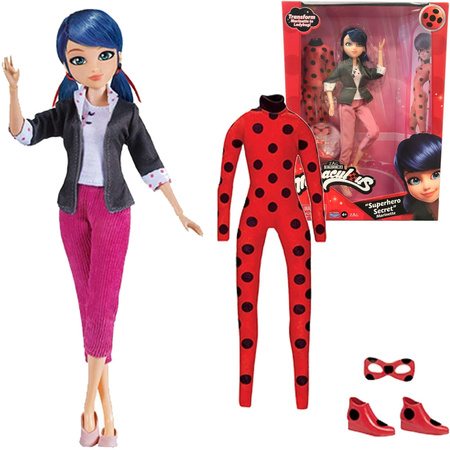 Miraculous Lalka Marinette + strój Biedronki