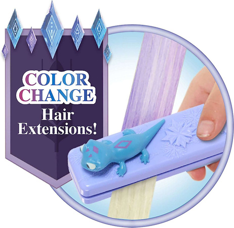 Lalka Duża Głowa do czesania i stylizacji włosów Deluxe Księżniczka Disney Elsa Kraina Lodu z akcesoriami + Dyson Zestaw do stylizacji włosów Prostownica Corrale - 4 elementy