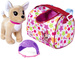 Chi Chi Love Maskotka Piesek Chihuahua z kaskiem w kolorowej torbie podróżnej