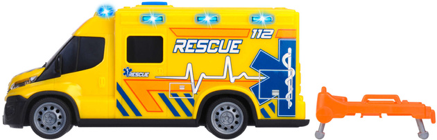 Pojazd Ratunkowy Interaktywna Karetka pogotowia + akcesoria Światło Dźwięk