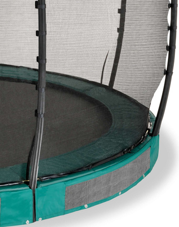 Trampolina ogrodowa z siatką zabezpieczającą do gruntu Allure Premium 366 cm zielona