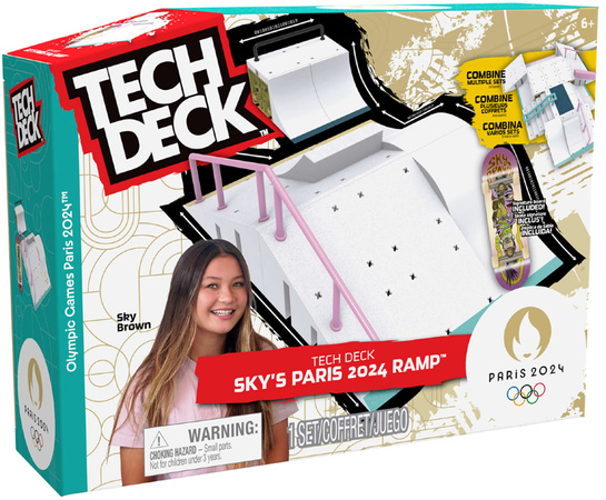 Fingerboard Rampa Sky Brown Paris 2024 Igrzyska Olimpijskie + Deskorolka Incluida Tech Deck