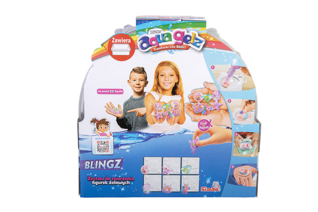 Aqua Gelz Duży Zestaw Kreatywny Deluxe Blingz błyszczące kryształki