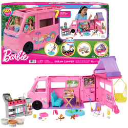 Barbie Wymarzony Kamper Dream Camper auto i akcesoria 60+ elementów
