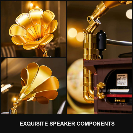 Klocki konstrukcyjne Pantasy Vintage Gramofon 662 elementy