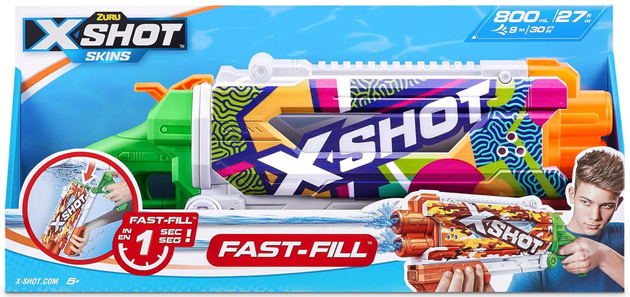 Zuru XShot Skins Fast-Fill Pump Action Ripple pistolet na wodę 49 cm