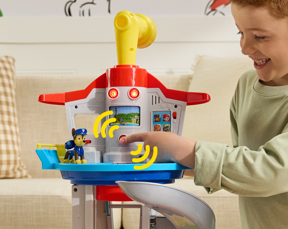 Ogromna wieża obserwacyjna Psi Patrol 81 cm z bohaterskim Chase'm i pojazdem