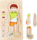 Small Foot Drewniane Puzzle Anatomia Ciało Człowieka dla dzieci