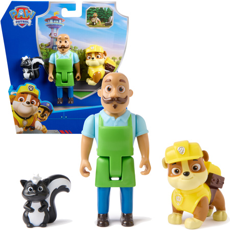 Psi Patrol 3 Figurki Pan Porter Rubble I Skunks Zestaw Zatoka Przygód
