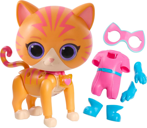 Disney Junior Superkoty Super Kitties Interaktywna Figurka Ginny/Gosia 20 cm + akcesoria Światło Dźwięk