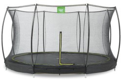 Trampolina ogrodowa z siatką zabezpieczającą Sillhouette 366 cm czarna