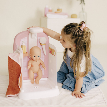 Baby Nurse Zestaw do kąpieli dla Lalek do max 40 cm dla Małych Opiekunek prysznic z akcesoriami