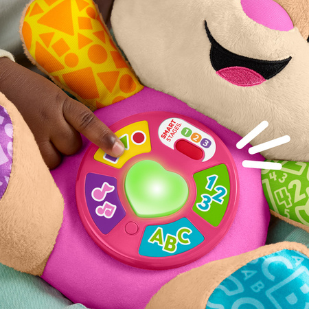 Fisher Price Interaktywny Szczeniaczek Uczniaczek Dla najmłodszych Różowy Ucz się i śmiej!