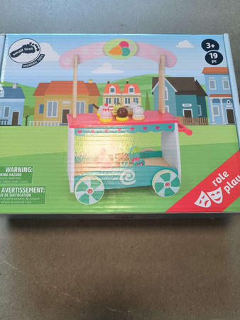 OUTLET Small Foot Drewniany Wózek z Lodami Lodziarnia BRAK ELEMENTU