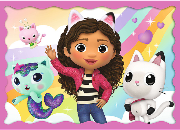 Puzzle Koci Domek Gabi Trefl 4 układanki