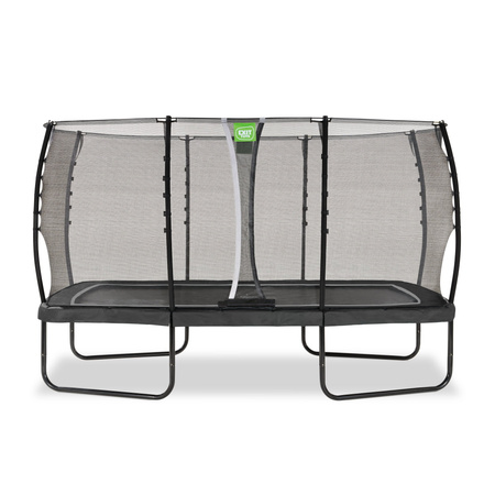 Trampolina ogrodowa z siatką zabezpieczającą na nóżkach Allure Classic 244x427 cm czarna