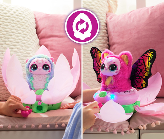 Bloomables Hatchimals Zestaw Kwiatek Kittyfly Przemiana w Motyla + Akcesoria