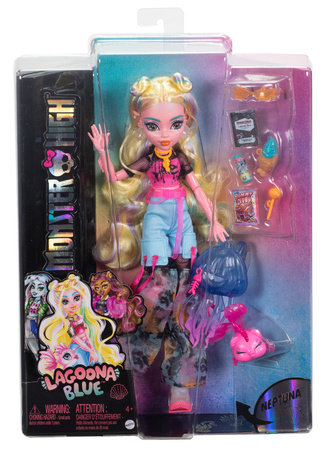 Monster High Lagoona Blue duża lalka 28 cm + akcesoria pupil Straszyceum