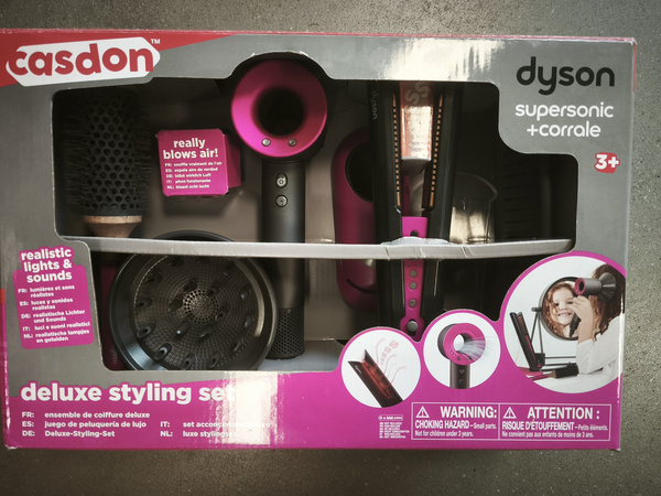 OUTLET Zestaw fryzjerski Dyson Deluxe Suszarka Supersonic Prostownica Corrale do stylizacji włosów 7 elementów CasdonWADLIWA
