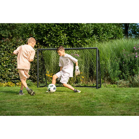 Bramka aluminiowa czarna do gry w piłkę nożną Scala 180x120 cm