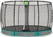 Trampolina ogrodowa z siatką zabezpieczającą do gruntu Allure Premium 366 cm zielona 