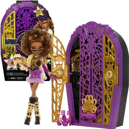 Monster High Zestaw Lalka Clawdeen Wolf 28 cm + akcesoria niespodzianki Straszyceum