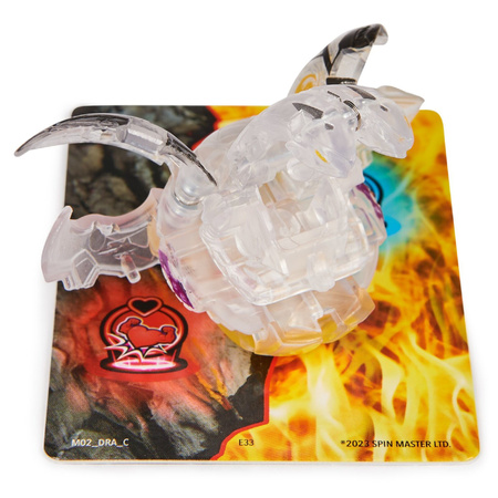 Bakugan Diamond Nillious Biała figurka bitewna transformująca + karty