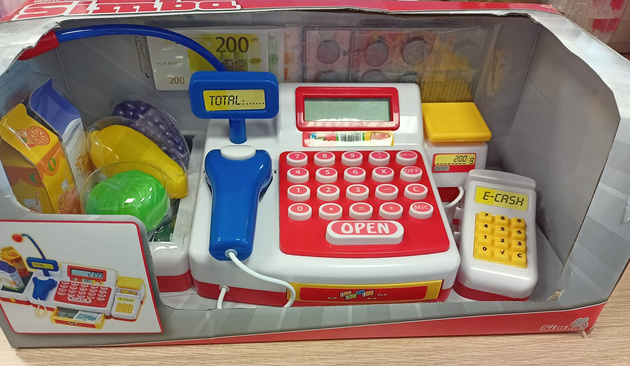 Simba Kasa sklepowa z akcesoriami skanerem USZKODZONY