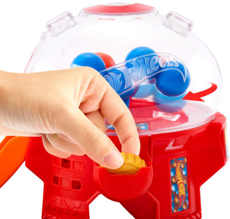 Hot Wheels City Zestaw Sklepik Guma Balonowa Tor wyścigowy + pojazd
