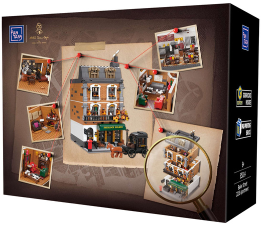 Klocki konstrukcyjne Pantasy Sherlock Holmes Baker Street 221B 3047 elementów