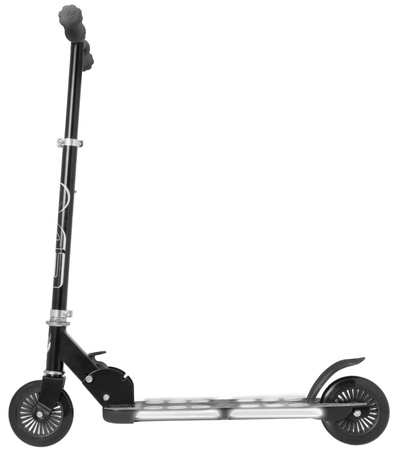 OUTLET EVO Składana Regulowana Hulajnoga dla Dzieci Light Flash Czarny Świecący Podest USZKODZONE OPAKOWANIE