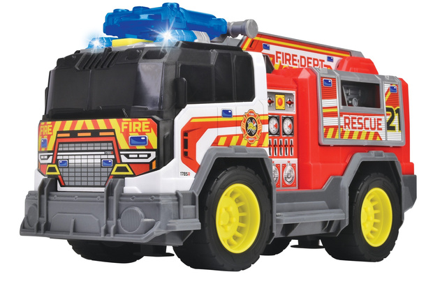 Straż Pożarna Interaktywny wóz Strażacki Fire Rescue Unit 30cm Światło Dźwięk