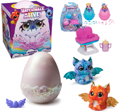 Hatchimals Alive! Hungry Hatchimals figurki i akcesoria do karmienia
