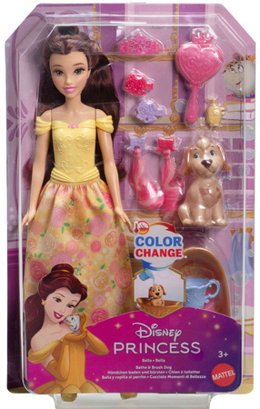 Lalka Disney Księżniczka Piękna i Bestia Bella i piesek w kąpieli