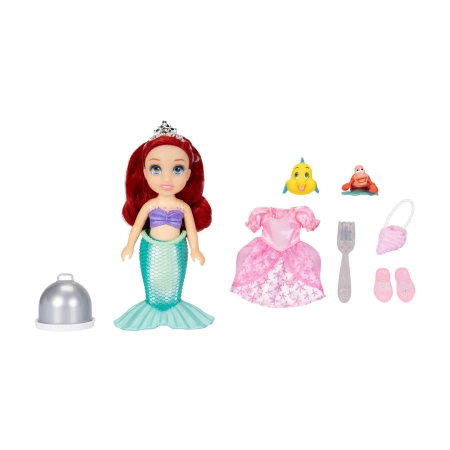 Mini lalka Disney Mała Syrenka Arielka 16 cm + akcesoria