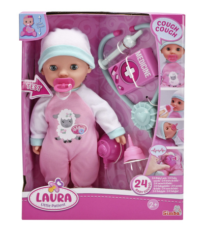 Zestaw Lekarski Interaktywna Lalka Laura Mała Pacjentka