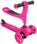 Evo Regulowana Trójkołowa Hulajnoga dla Dzieci 2w1 Jeździk Cruiser z Siedziskiem Różowy
