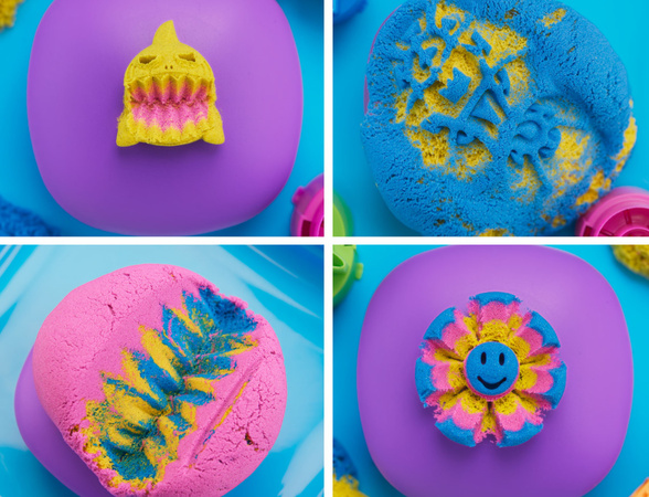 Piasek Kinetyczny Plastyczny Kinetic Sand Zestaw Walizka Squish Motion + akcesoria