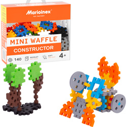 Klocki konstrukcyjne Mini Waffle Konstruktor 140 elementów Marioinex