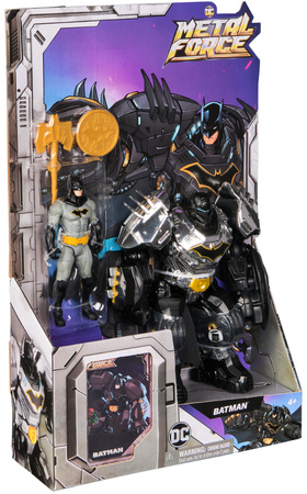 DC Comics Metal Force Zestaw Figurka + Zbroja Batman Superbohater Nocny Rycerz 10 cm