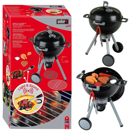 Grill ogrodowy interaktywny na kółkach Weber dla dzieci z akcesoriami światło i dźwięk