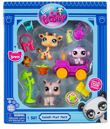 Zestaw Littlest Pet Shop Safari Set figurki + akcesoria