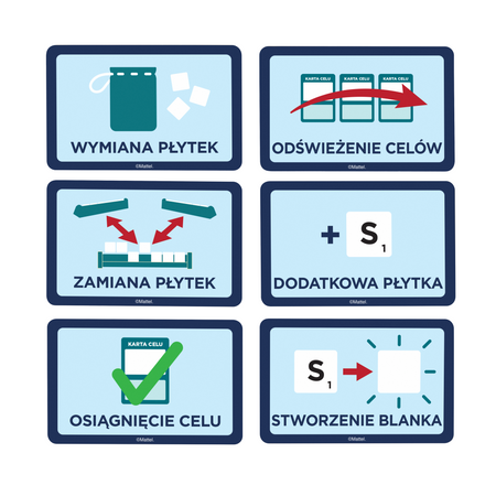 Rodzinna Gra Towarzyska słowna Scrabble Original PL 2w1 klasyczna i drużynowa