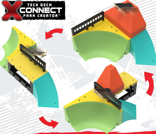 Tech Deck Rampa X-connect Creator Ultra Hip Jump Deskorolka Fingerboard